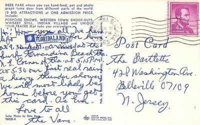 Floridaland - Postcard Back (newer photo)